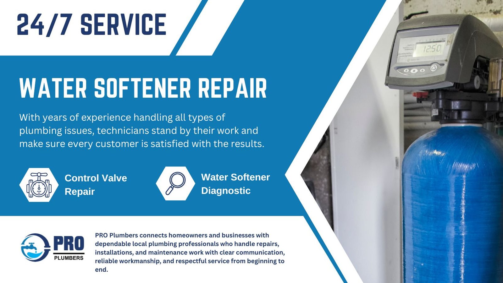 Water softener repair in Turlock, CA